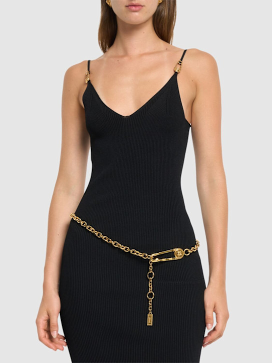 Versace: Chain metal belt - women_1 | Luisa Via Roma