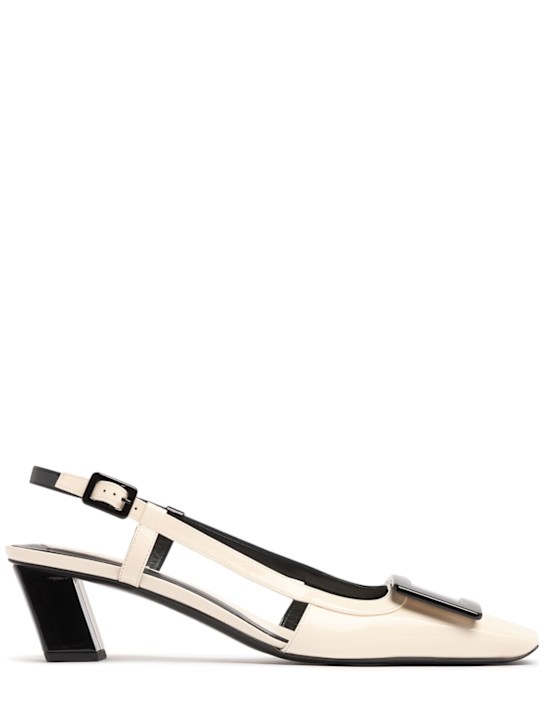 Roger Vivier: 45mm Belle Vivier leather slingbacks - women_0 | Luisa Via Roma