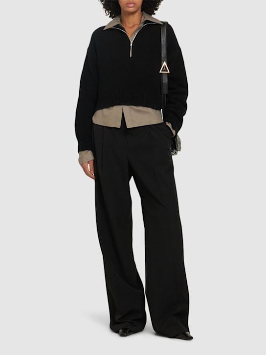 Nanushka: Sonore wool knit turtleneck sweater - women_1 | Luisa Via Roma