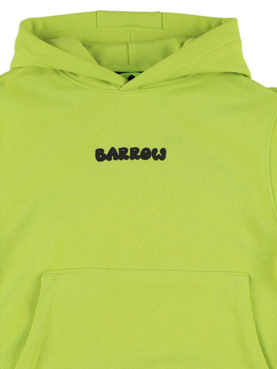 Barrow: Printed cotton sweatshirt hoodie - kids-boys_1 | Luisa Via Roma