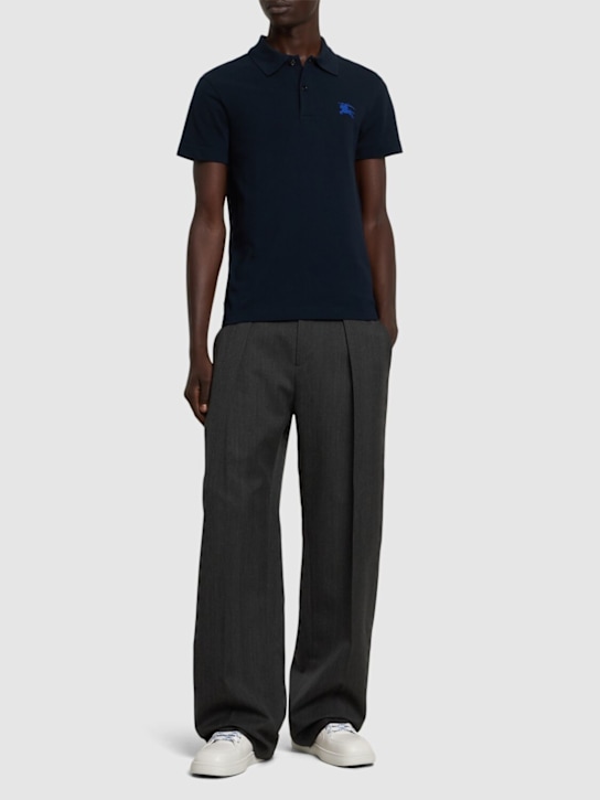 Burberry: Polohemd aus Baumwolle - men_1 | Luisa Via Roma