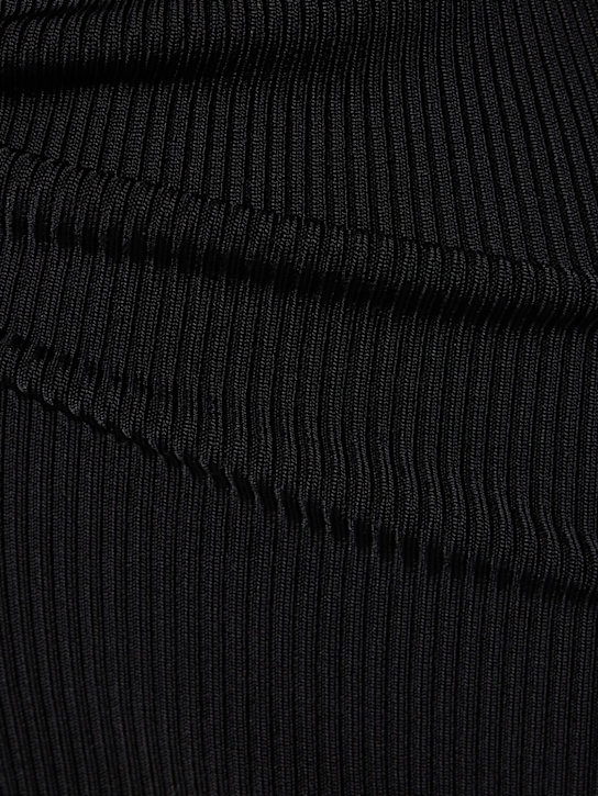 David Koma: Asymmetric knitted dress - Black - women_3 | Luisa Via Roma