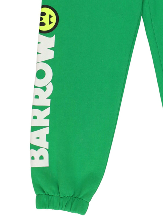 Barrow: Printed logo cotton sweatpants - kids-boys_1 | Luisa Via Roma