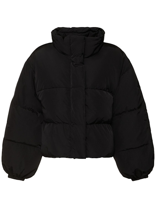 Acne Studios: Nylon down jacket - Black - women_0 | Luisa Via Roma