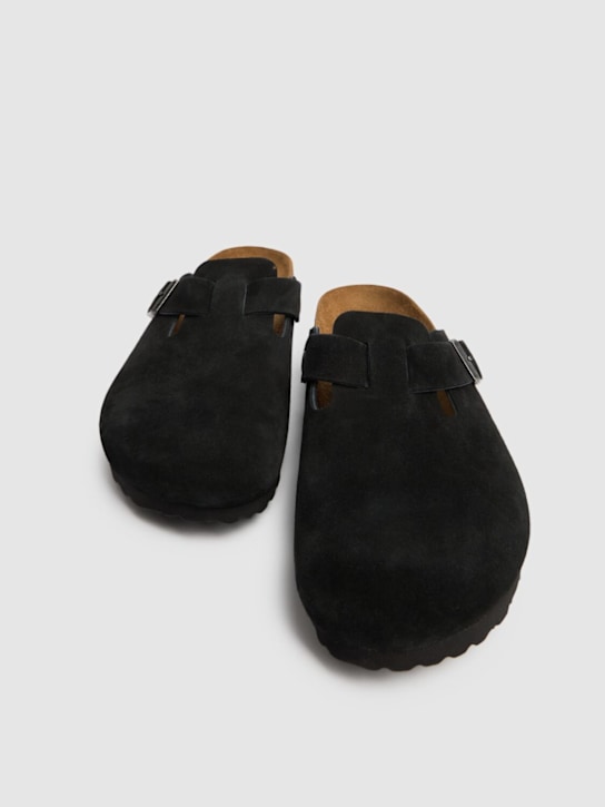 BIRKENSTOCK: Boston suede sandals - men_1 | Luisa Via Roma