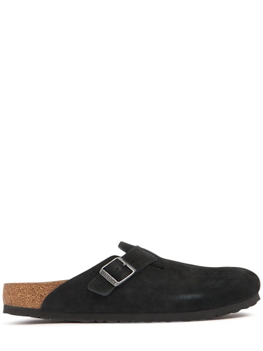 BIRKENSTOCK: Boston suede sandals - men_0 | Luisa Via Roma