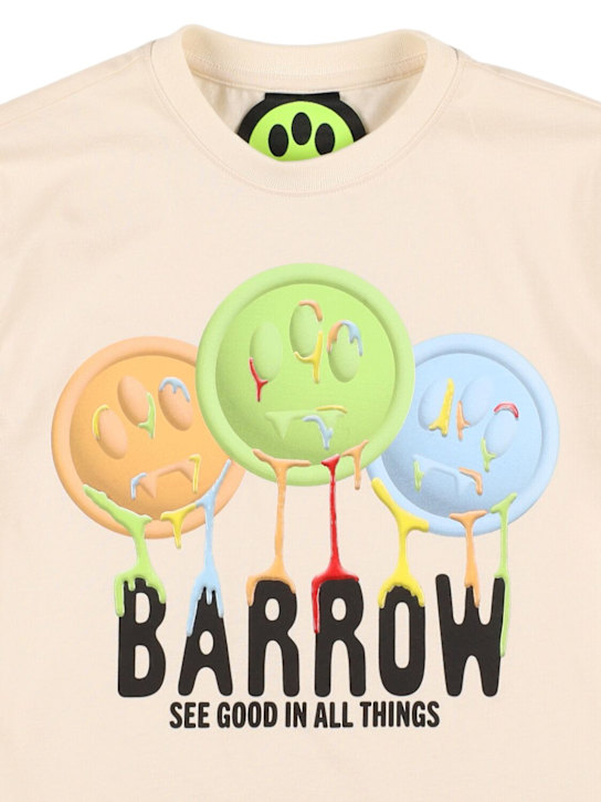 Barrow: T-shirt in jersey di cotone stampato - kids-girls_1 | Luisa Via Roma