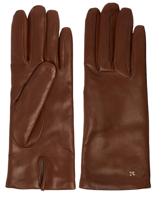 Max Mara: Spalato wool gloves - women_0 | Luisa Via Roma