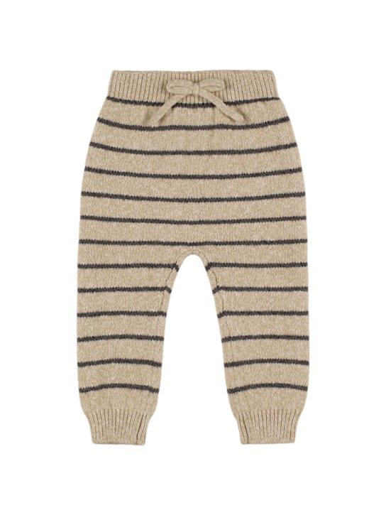 Quincy Mae: コットンブレンドニットパンツ - kids-boys_0 | Luisa Via Roma