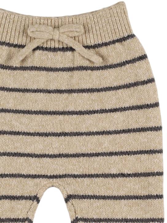 Quincy Mae: コットンブレンドニットパンツ - kids-boys_1 | Luisa Via Roma