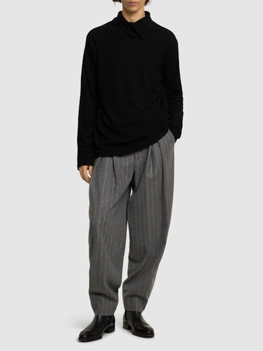 Yohji Yamamoto: Maglia Super 120's in lana - men_1 | Luisa Via Roma