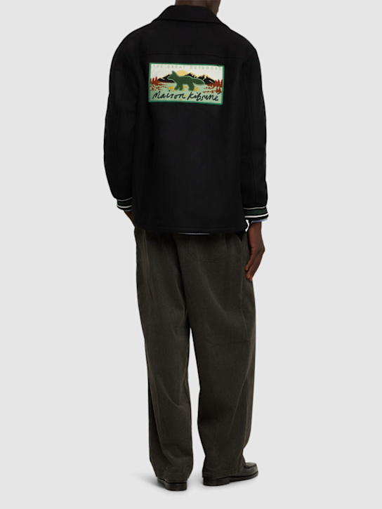 Maison Kitsuné: Varsity jacket - men_1 | Luisa Via Roma