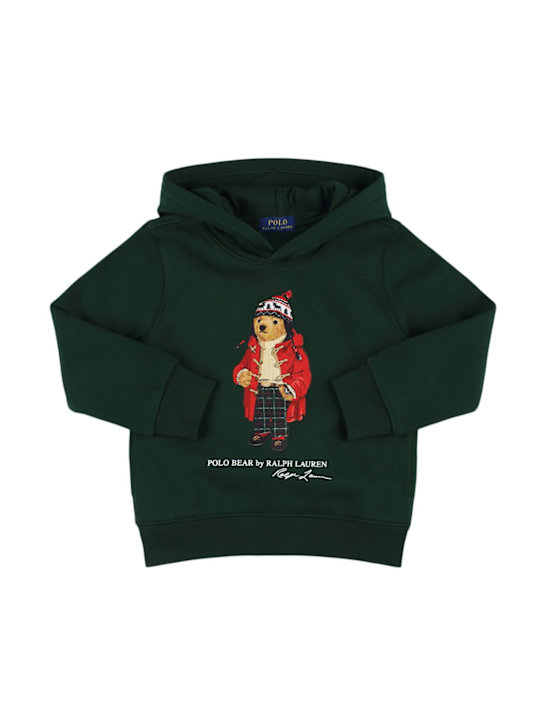 Polo Ralph Lauren: Felpa in misto cotone con stampa - kids-girls_0 | Luisa Via Roma