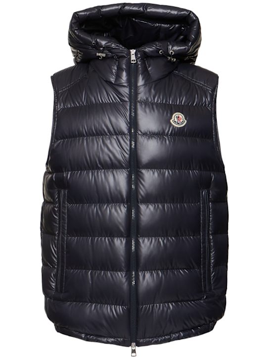 Moncler: Barant tech down vest - men_0 | Luisa Via Roma