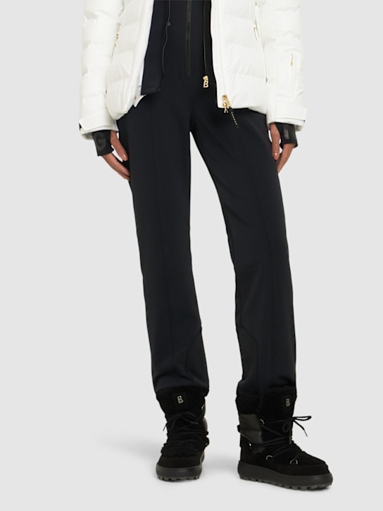 Bogner: 20mm Chamonix leather & suede snow boots - women_1 | Luisa Via Roma