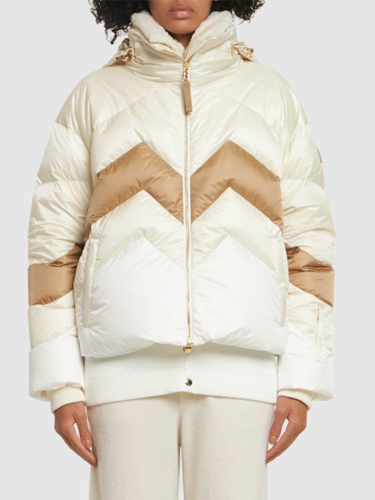 Bogner: Vanja1 2-layer functional down jacket - Eggshell - women_2 | Luisa Via Roma