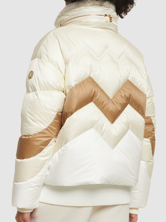 Bogner: Vanja1 2-layer functional down jacket - Eggshell - women_3 | Luisa Via Roma