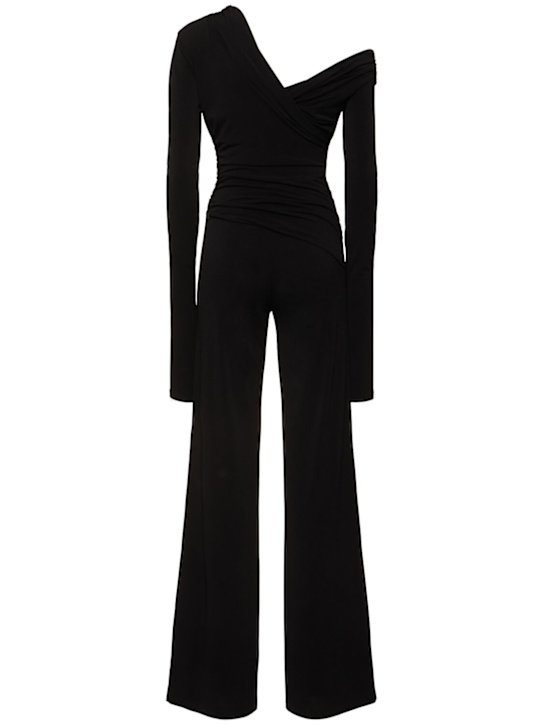 The Andamane: Tamara draped jersey sablé long jumpsuit - women_4 | Luisa Via Roma