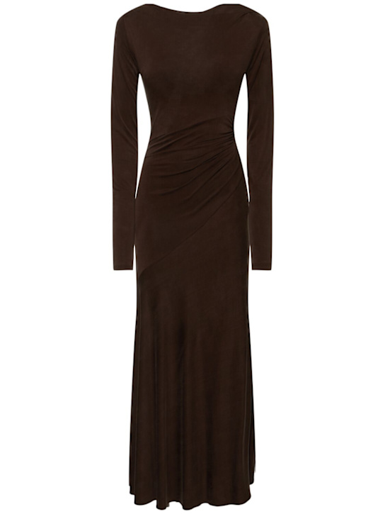 The Andamane: Saba suede-touch jersey midi dress - women_0 | Luisa Via Roma
