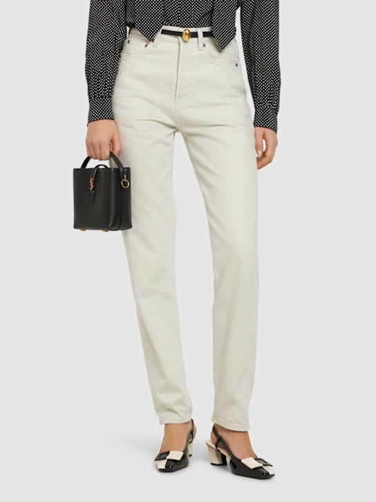 Roger Vivier: 45mm Belle Vivier leather slingbacks - women_1 | Luisa Via Roma