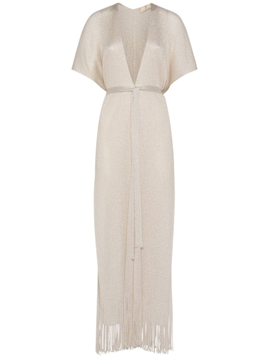 Max Mara: Zaleria lurex jersey cover up - women_0 | Luisa Via Roma