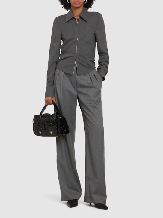 Our Legacy: Wool blend zip shirt - women_1 | Luisa Via Roma