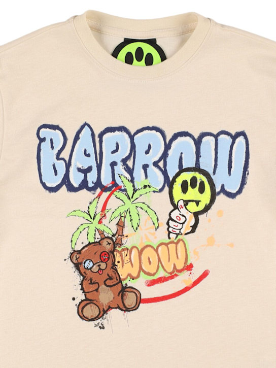 Barrow: T-shirt in jersey di cotone stampato - kids-girls_1 | Luisa Via Roma