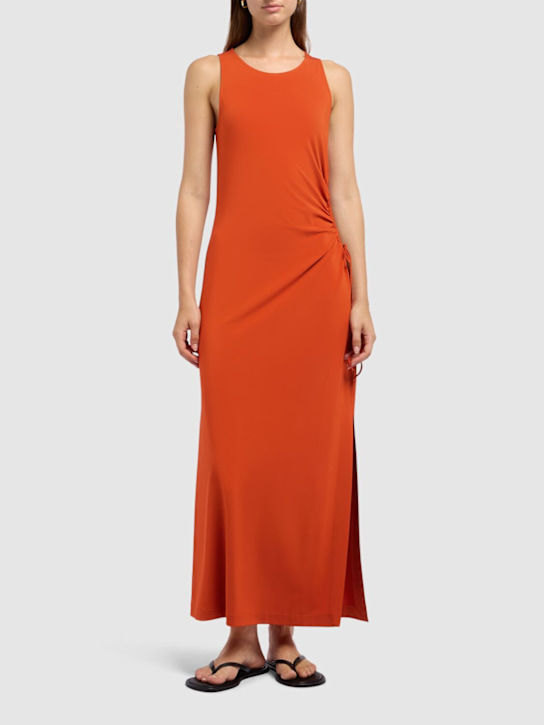 Caro viscose blend jersey midi dress - Thumbnail 2