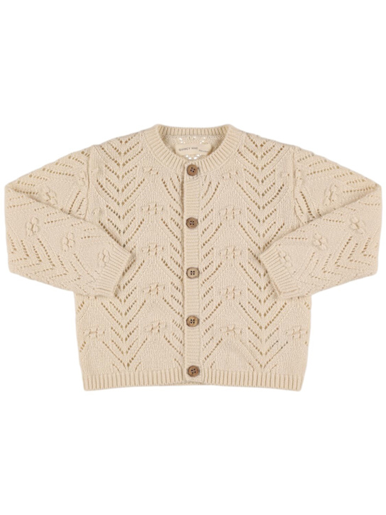 Quincy Mae: コットンニットカーディガン - kids-boys_0 | Luisa Via Roma