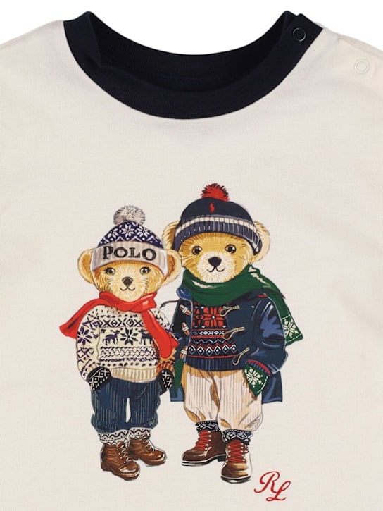 Polo Ralph Lauren: T-shirt manica lunga in cotone stampato - kids-girls_1 | Luisa Via Roma