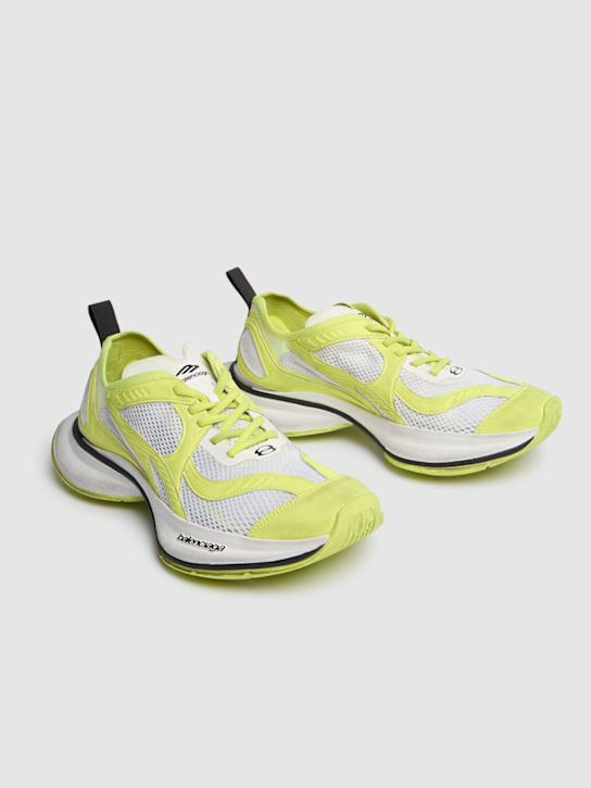 Balenciaga: Circuit科技织物运动鞋 - 黄色/白色 - men_2 | Luisa Via Roma