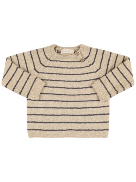 Quincy Mae: コットンブレンドニットセーター - kids-girls_0 | Luisa Via Roma