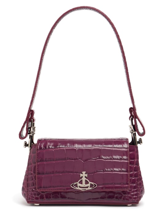 Vivienne Westwood: Small Hazel embossed leather bag - women_0 | Luisa Via Roma
