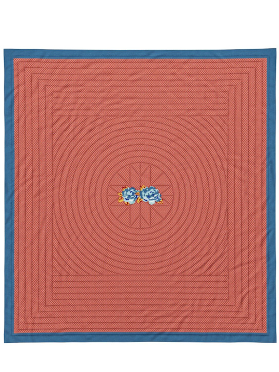 LISA CORTI: Double Peonia quilted muslin throw - ecraft_1 | Luisa Via Roma