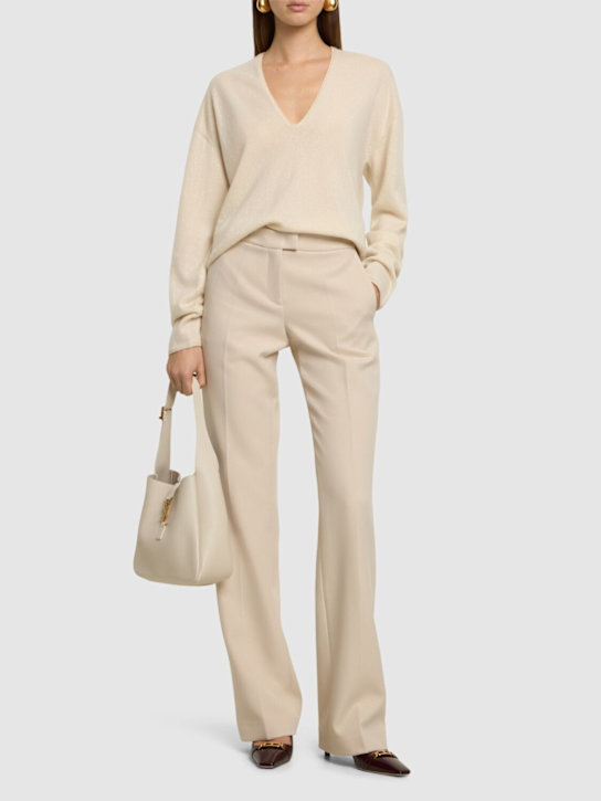 Gladys technical crepe straight pants - Thumbnail 2