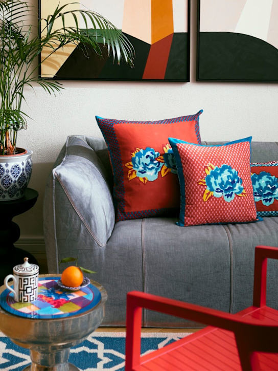 LISA CORTI: Double Peonia cushion - ecraft_1 | Luisa Via Roma