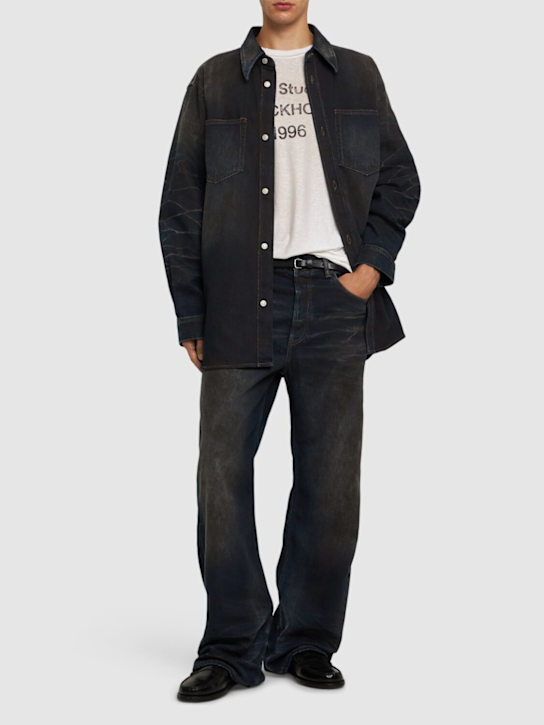 Acne Studios: 2021M Darkside デニムジーンズ - men_1 | Luisa Via Roma