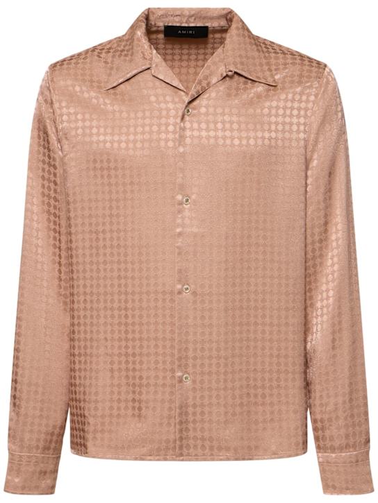 Amiri: Quad l/s shirt - Pink - men_0 | Luisa Via Roma