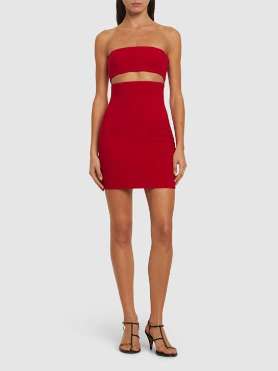 Margaux strapless crepe mini dress - Thumbnail 2