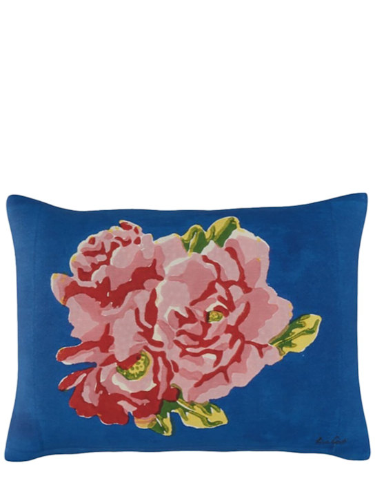 LISA CORTI: Nina Rose Blue baby cushion - ecraft_0 | Luisa Via Roma