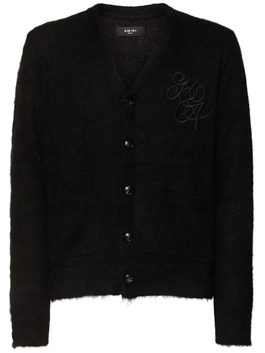 Amiri: Ma Swirl cardigan - Black - men_0 | Luisa Via Roma