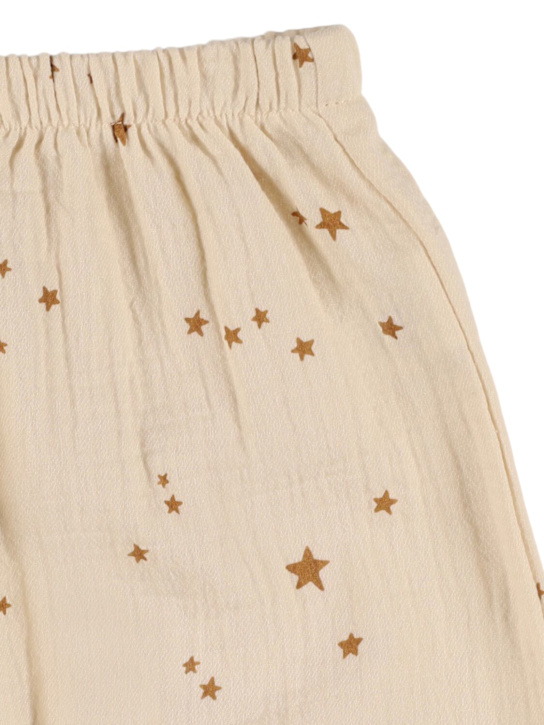 Quincy Mae: コットンスウェットパンツ - kids-boys_1 | Luisa Via Roma