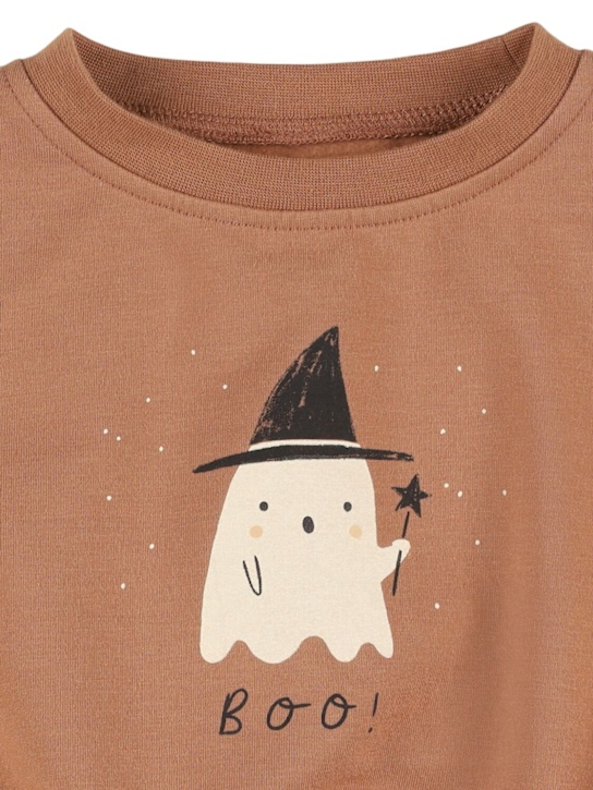 Quincy Mae: コットンスウェットシャツ - kids-girls_1 | Luisa Via Roma