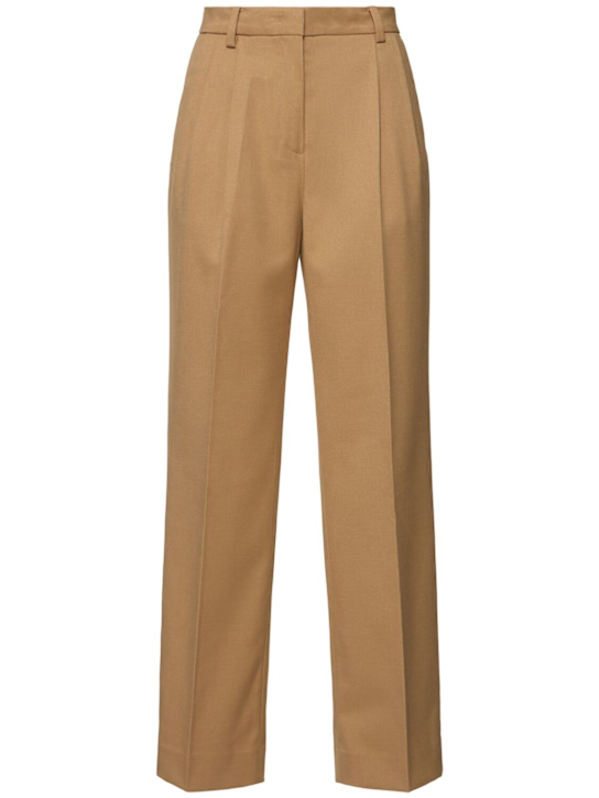 Dunst: Semi-wide wool blend pants - women_0 | Luisa Via Roma