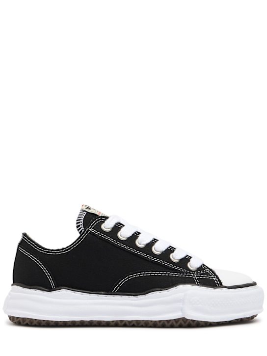 Mihara Yasuhiro: Peterson Low OG sole canvas sneakers - Black - women_0 | Luisa Via Roma