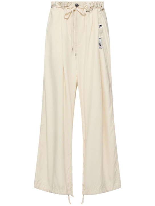 Mihara Yasuhiro: Gathered viscose wide pants - women_0 | Luisa Via Roma