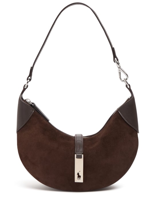 Polo Ralph Lauren: Mini Id leather shoulder bag - women_0 | Luisa Via Roma