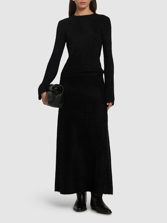 Gabriela Hearst: Willis silk & cashmere knit sweater - Black - women_1 | Luisa Via Roma