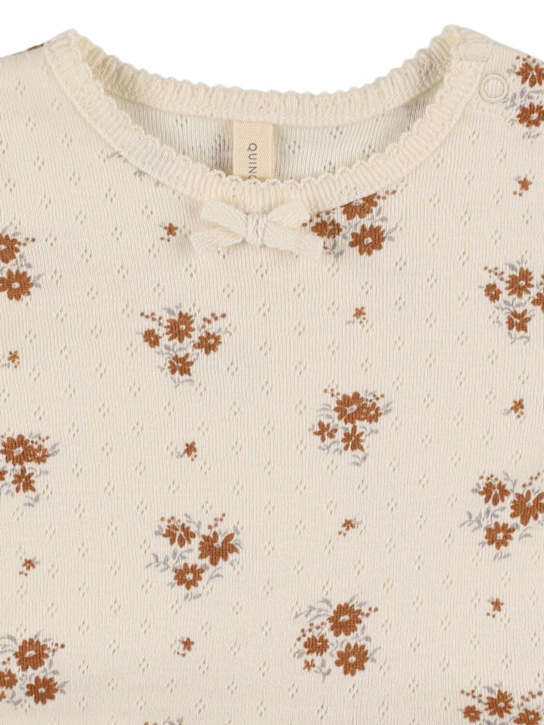 Quincy Mae: コットンジャージーボディスーツ - kids-girls_1 | Luisa Via Roma