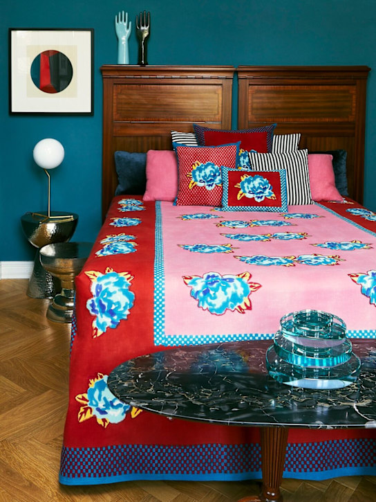 LISA CORTI: Double Peonia baby cushion - ecraft_1 | Luisa Via Roma